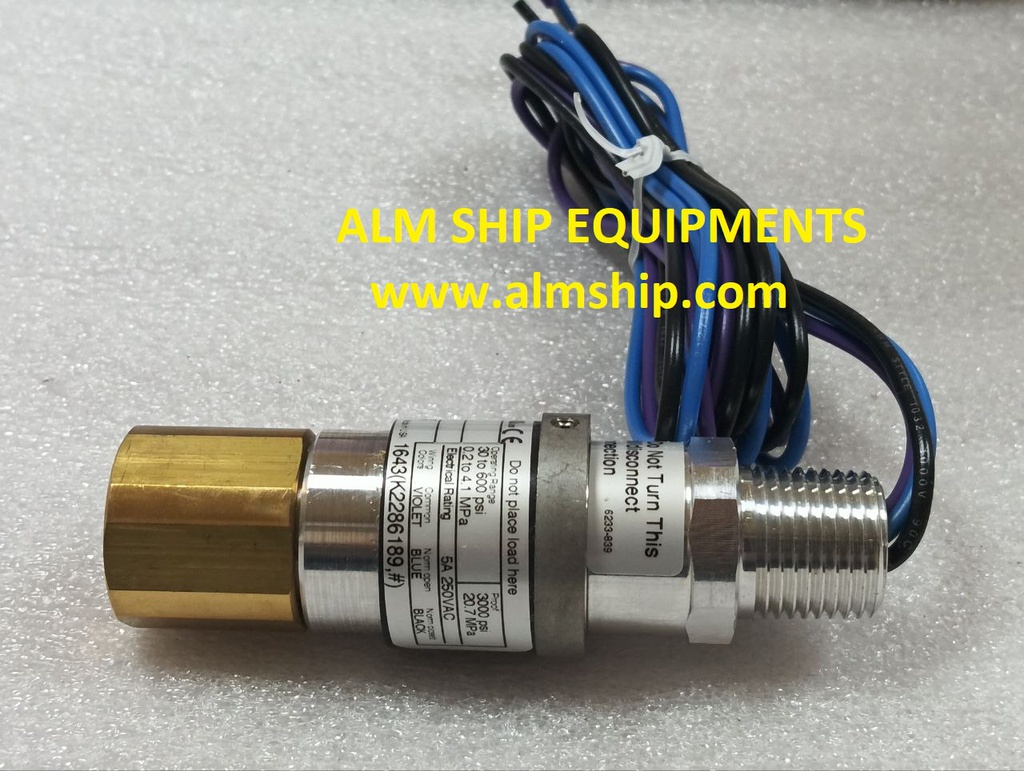 PRESSURE SWITCH/ KIDDE FENWAL/ FM-200 SYSTEMS