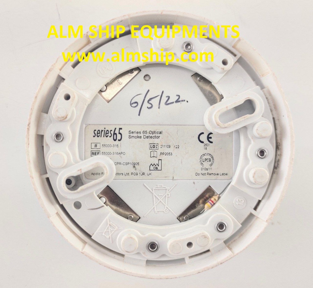 SMOKE DETECTOR WITH BASE SERIES 65 APOLLO 55000-316 ΑΡΟ
