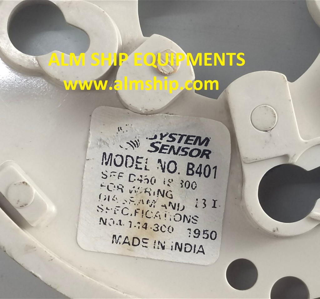 SMOKE AUTOMATIC FIRE DETECTOR WITH BASE MODEL NO 1451