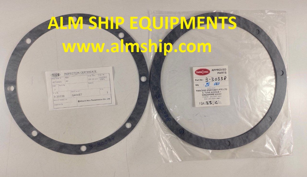 TWIN DISC GASKET P/N: 3-30338