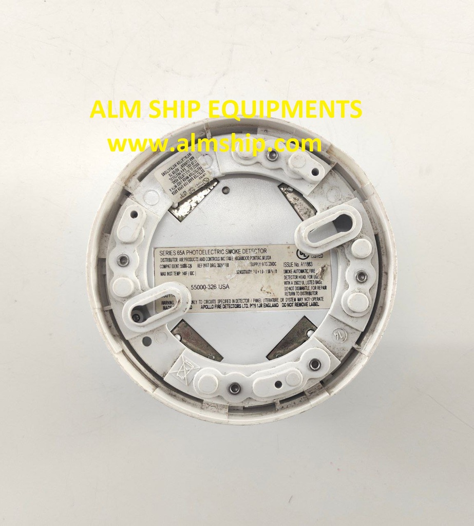 SMOKE DETECTOR WITH BASE APOLLO -55000-326 USA