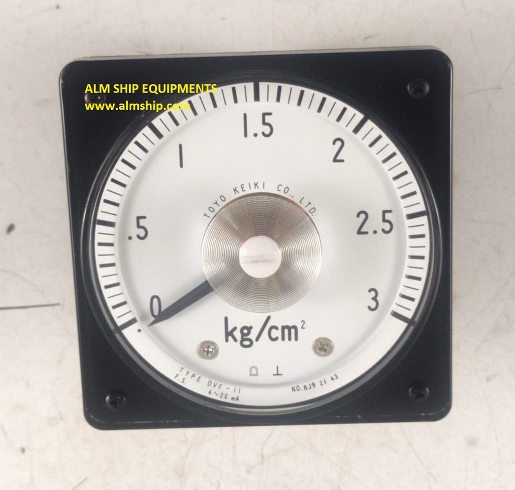 Toyo Keiki DVF-11 Pressure Indicator 0-3 kg/cm2