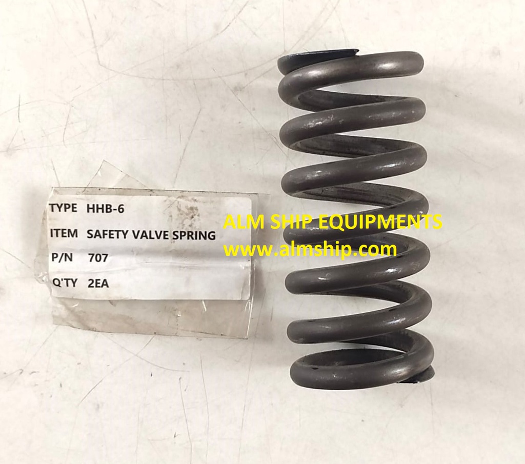 Safety Valve Spring P/n 707 For Taiko Kikai HHB-6