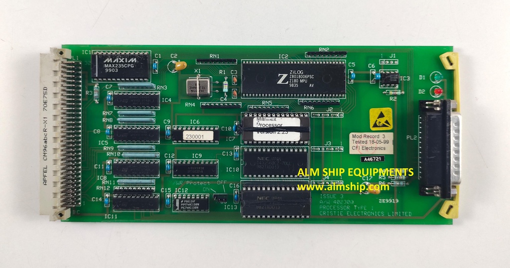Cristie Electronics A/W 402300 Pcb Card