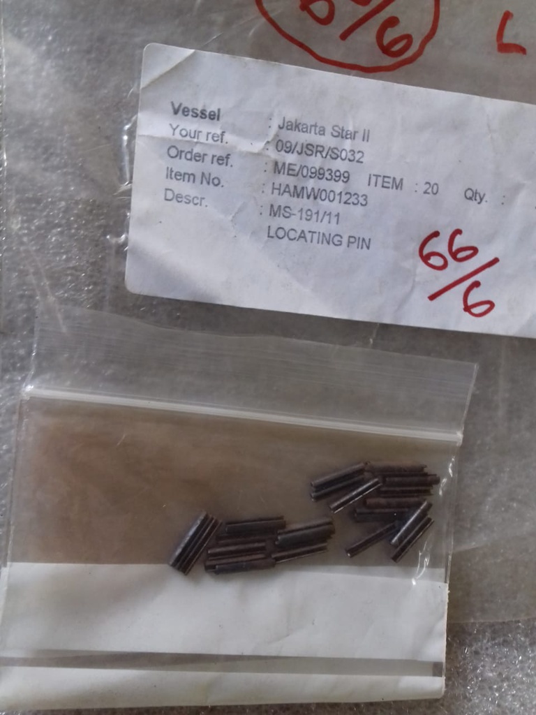 LOCATING PIN (1ST STAGE SUC VALVE)