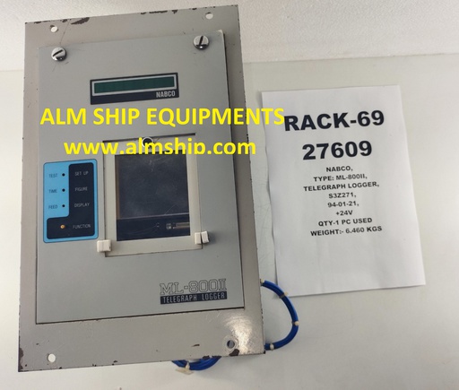 NABCO ML-800II TELEGRAPH LOGGER (Not Working)