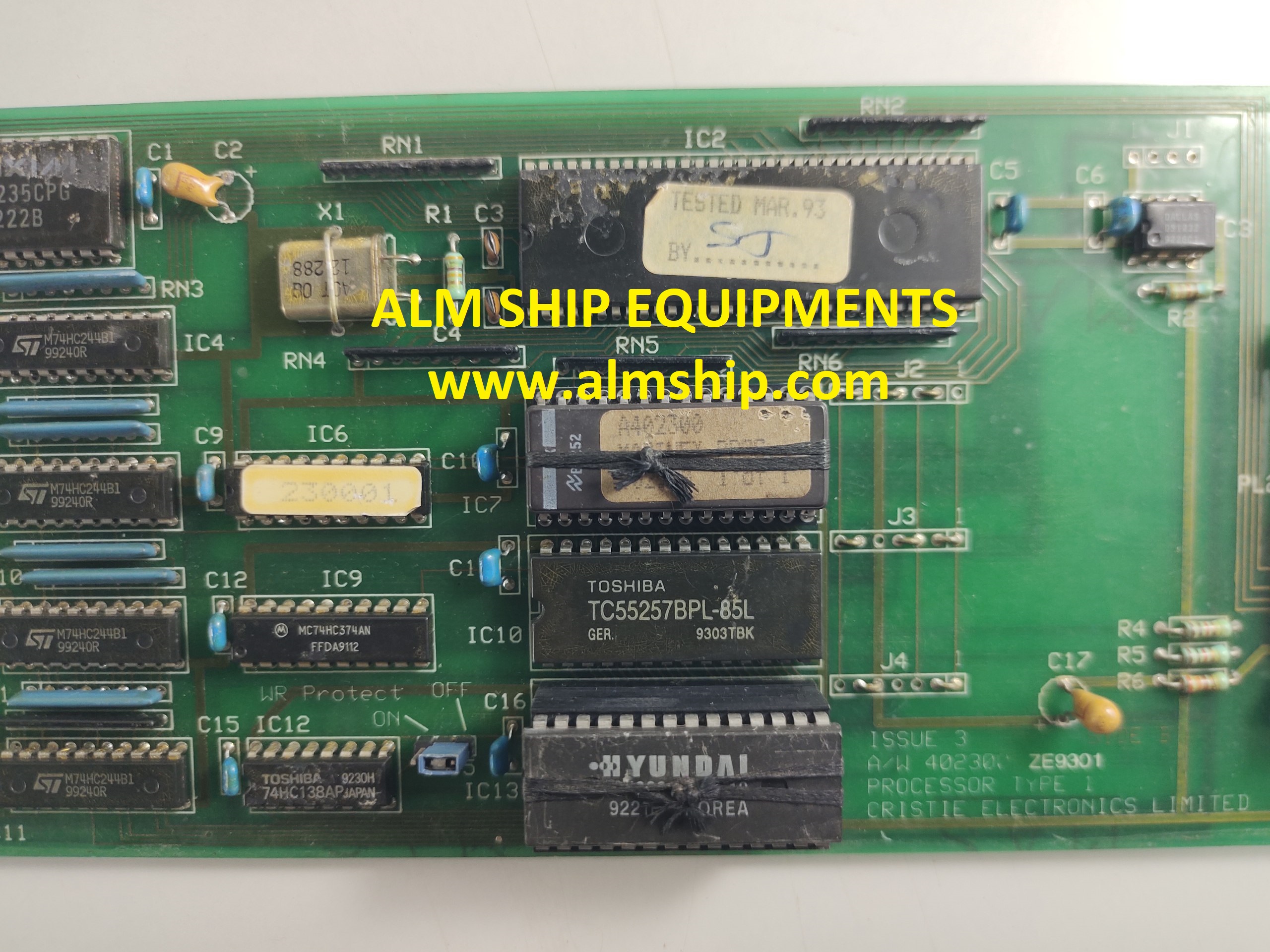 CRISTIE ELECTRONICS A/W 402300 PROCESSOR TYPE 1