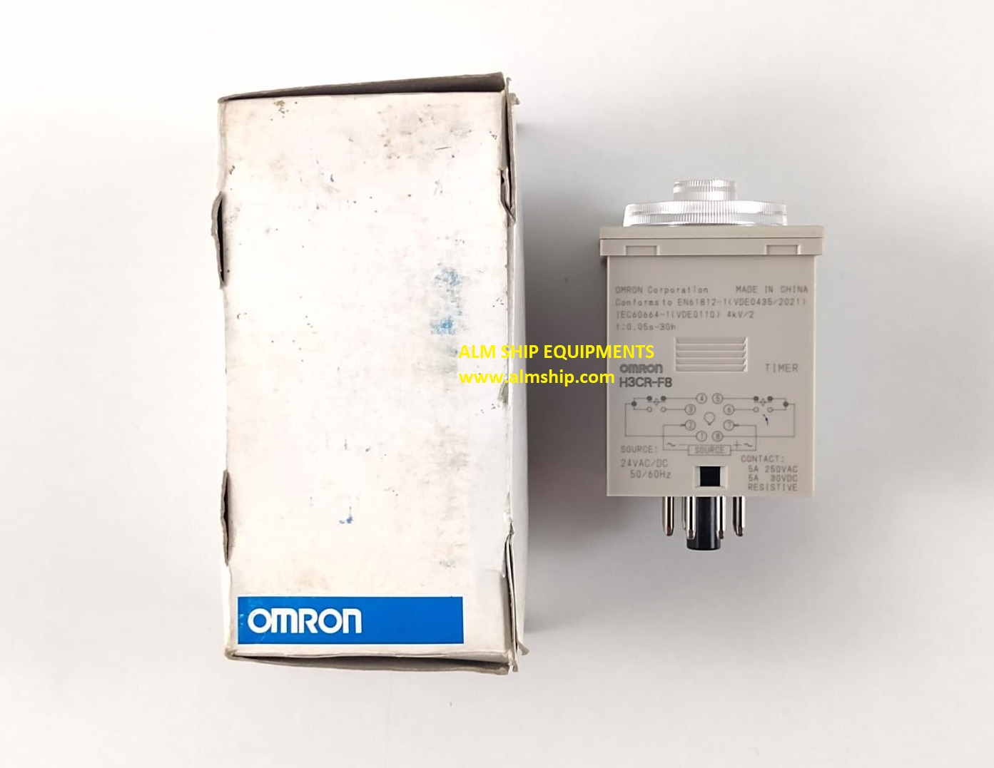 Omron H3CR-F8 Timer 24 VAC/DC 50/60 HZ