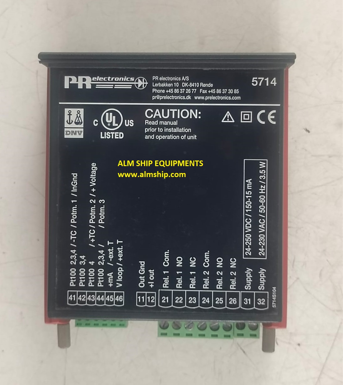 Pr Electronics 5714 / 5714B Programmable Led Indicator