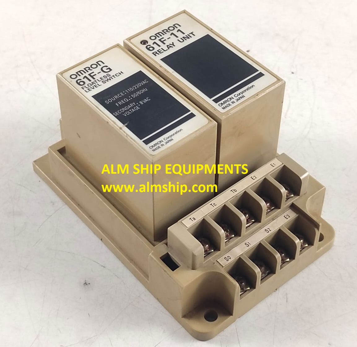 Omron 61F-G Floatless Level Switch & 61F-11 Relay Unit