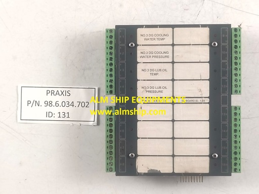 Praxis 98.6.034.702 Processor Board Rev HA Id 131