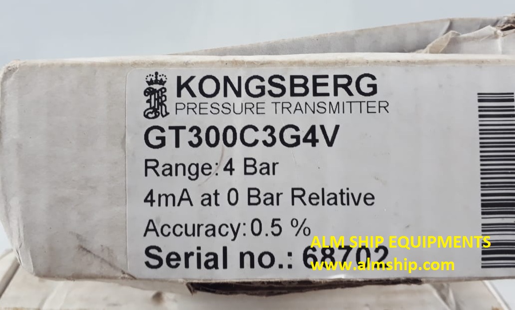 Kongsberg Pressure Transmitter - GT300C3G4V