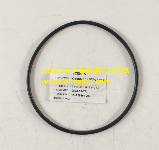 TANABE H-73/H-74 1ST STAGE VALVE O-RING