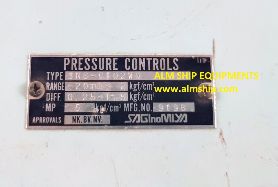 Saginomiya SNS-C102WQ Pressure Controls
