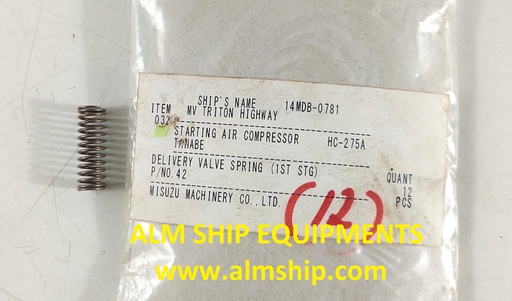 TANABE HC-275A DELIVERY VALVE SPRING