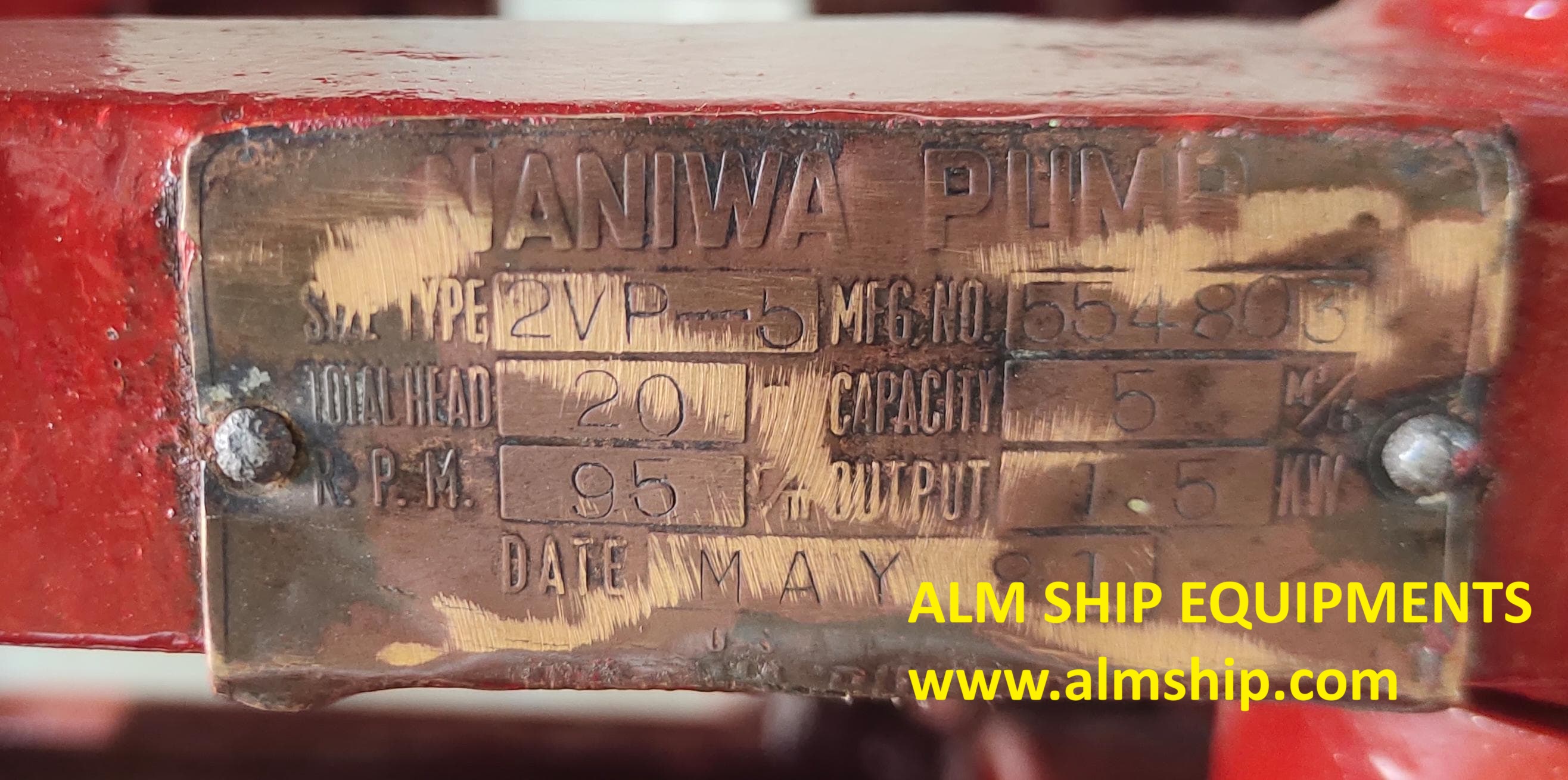 NANIWA 2VP-5 BILGE PUMP