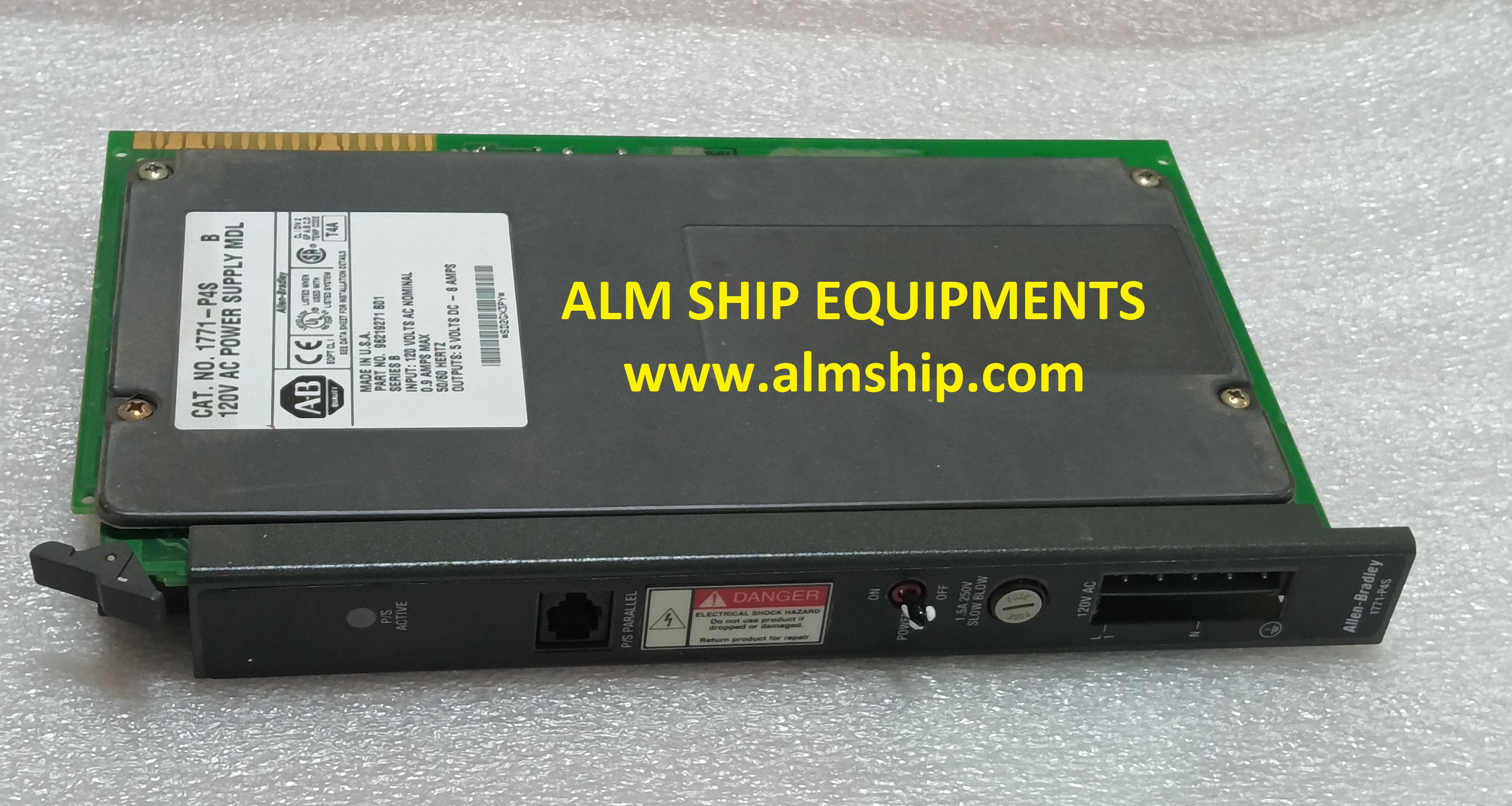 120V AC POWER SUPPLY MDL/ Allen Bradley/1771-P4S