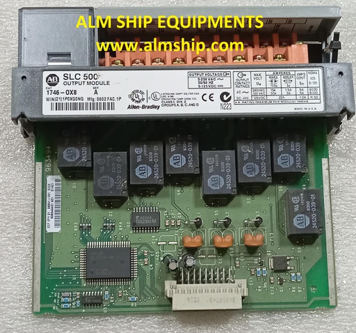 OUTPUT MODULE/ ALLEN BRADELY/ SLC 500/ 1746-OX8
